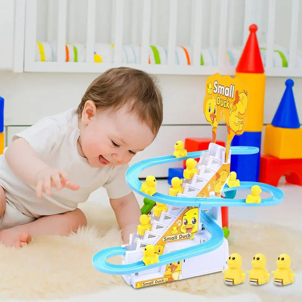 DUCK CLIMBING STAIRS MUSICAL TOY