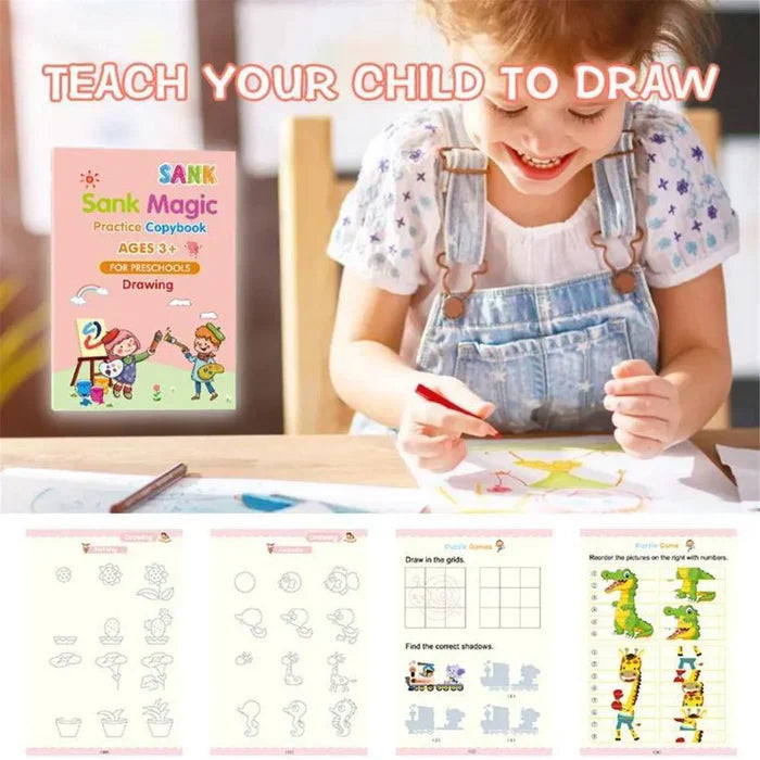 MagicBook™ | Kids Practice Copybook Set (4Pcs/Set)