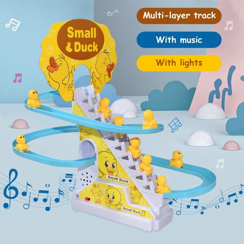 DUCK CLIMBING STAIRS MUSICAL TOY