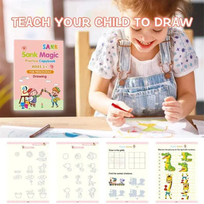 MagicBook™ | Kids Practice Copybook Set (4Pcs/Set)